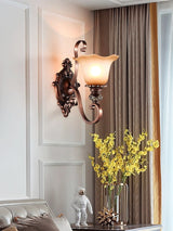 Sonoma Valley Vintage Glass Wall Lamp Brushed Copper Indoor Sconce Lighting