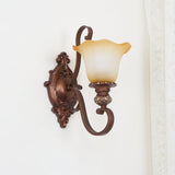 Sonoma Valley Vintage Glass Wall Lamp Brushed Copper Indoor Sconce Lighting