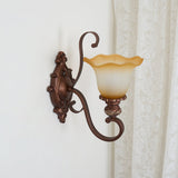 Sonoma Valley Vintage Glass Wall Lamp Brushed Copper Indoor Sconce Lighting