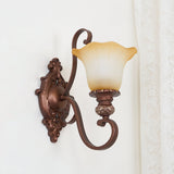 Sonoma Valley Vintage Glass Wall Lamp Brushed Copper Indoor Sconce Lighting