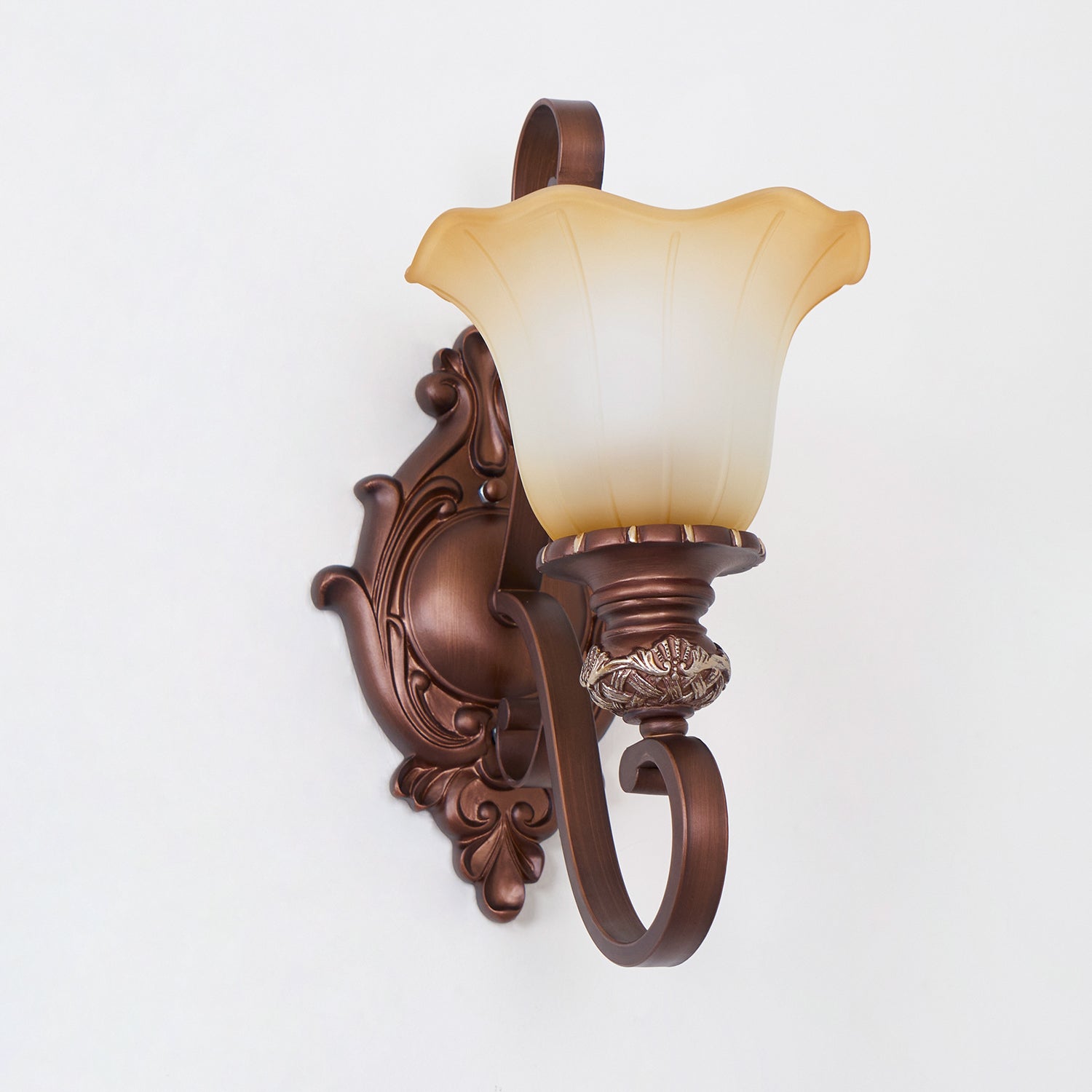 Sonoma Valley Vintage Glass Wall Lamp Brushed Copper Indoor Sconce Lighting