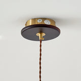 Soren Japanese Style Handmade Rice Paper Pendant Light with Minimalist Wood Accents