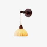 Soren Walnut Wood and Rice Paper Wall Sconce Japanese Minimalist Indoor Light Fixture