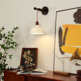 Soren Walnut Wood and Rice Paper Wall Sconce Japanese Minimalist Indoor Light Fixture