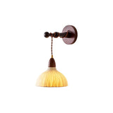Soren Walnut Wood and Rice Paper Wall Sconce Japanese Minimalist Indoor Light Fixture