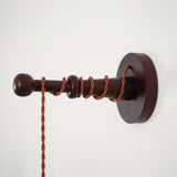 Soren Walnut Wood and Rice Paper Wall Sconce Japanese Minimalist Indoor Light Fixture