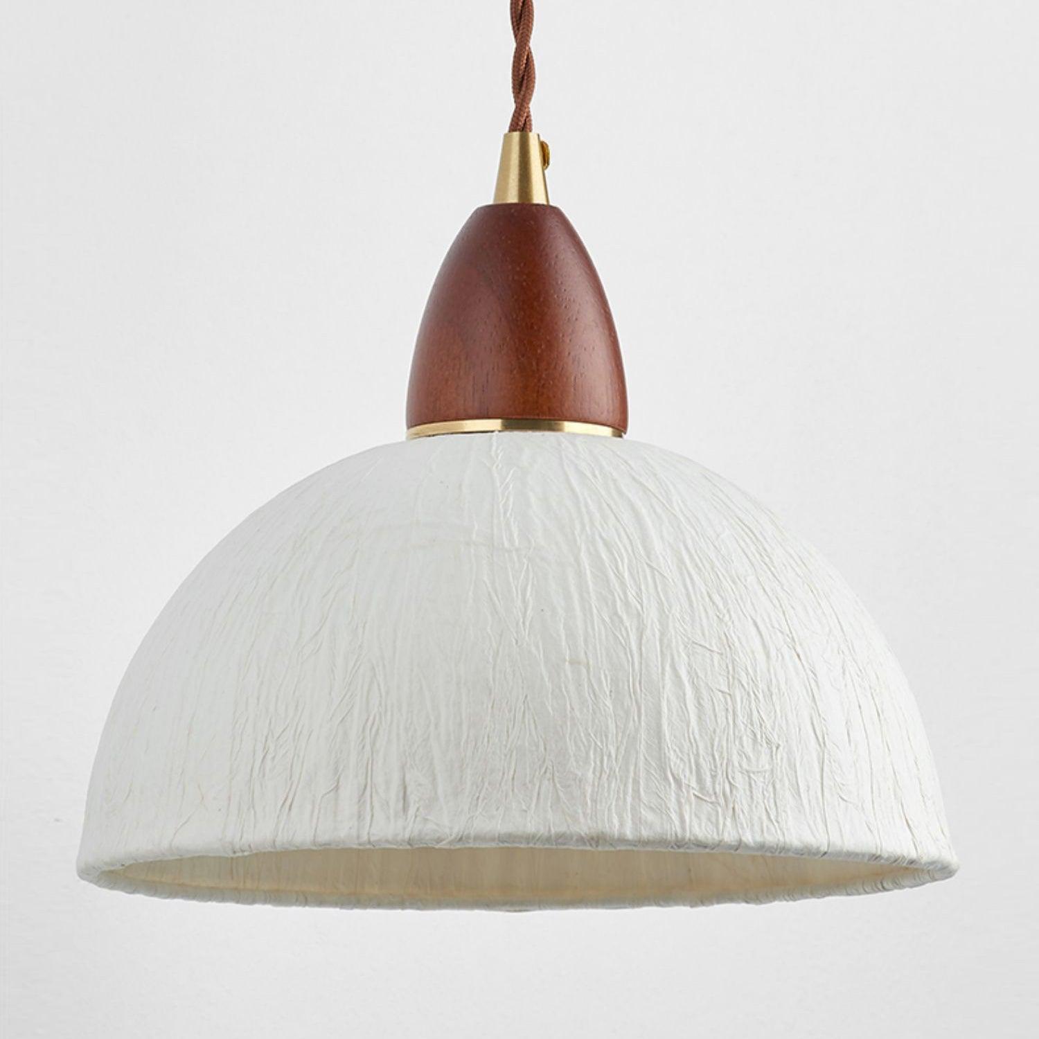 Soren Walnut Wood and Rice Paper Wall Sconce Japanese Minimalist Indoor Light Fixture