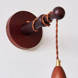 Soren Walnut Wood and Rice Paper Wall Sconce Japanese Minimalist Indoor Light Fixture