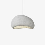 Speckled Moon Pendant Light Japanese Style Organic Resin Hanging Lamp for Modern Interiors
