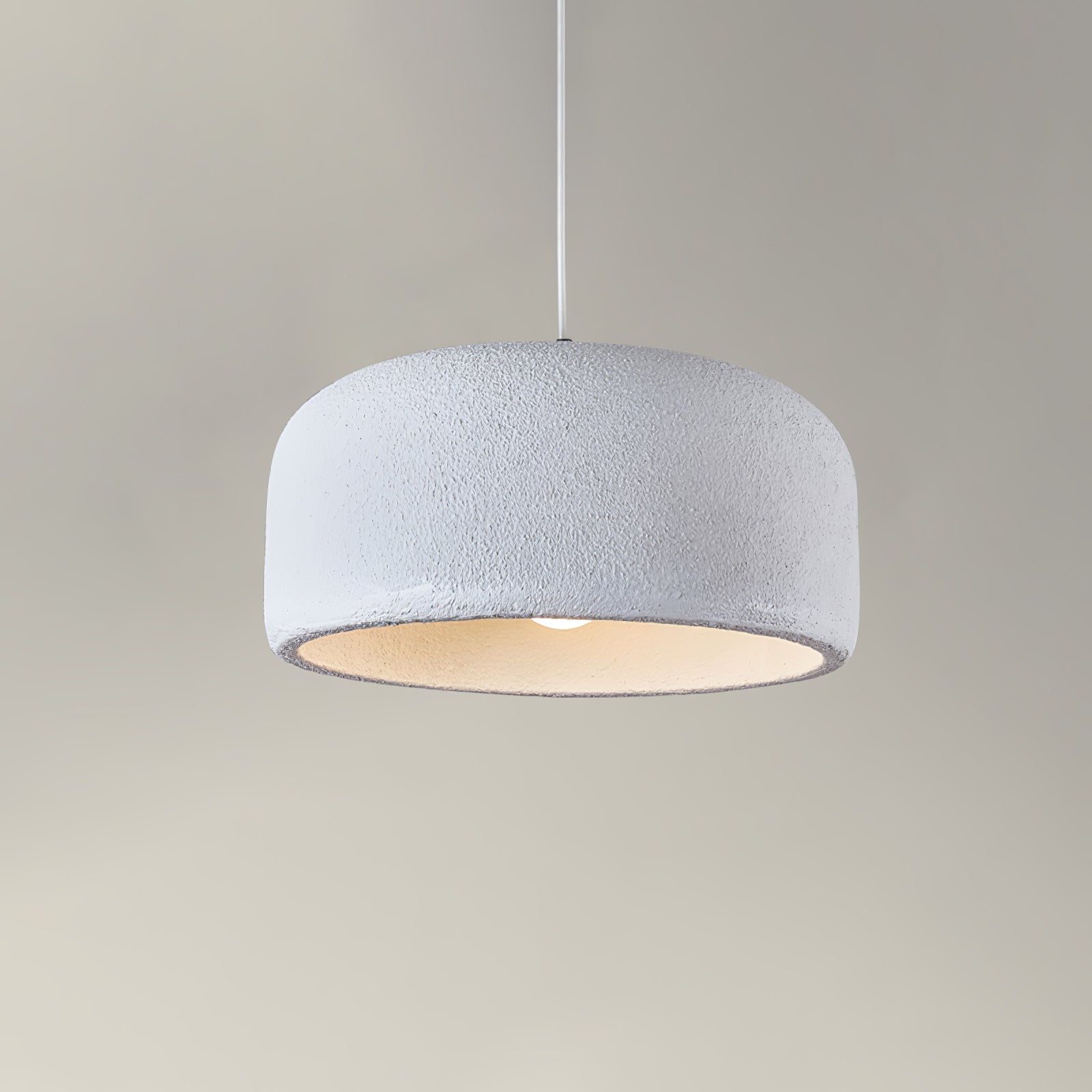 Spherical Cloud Resin Dome Pendant Lamp Architectural Organic Hanging Light for Interiors
