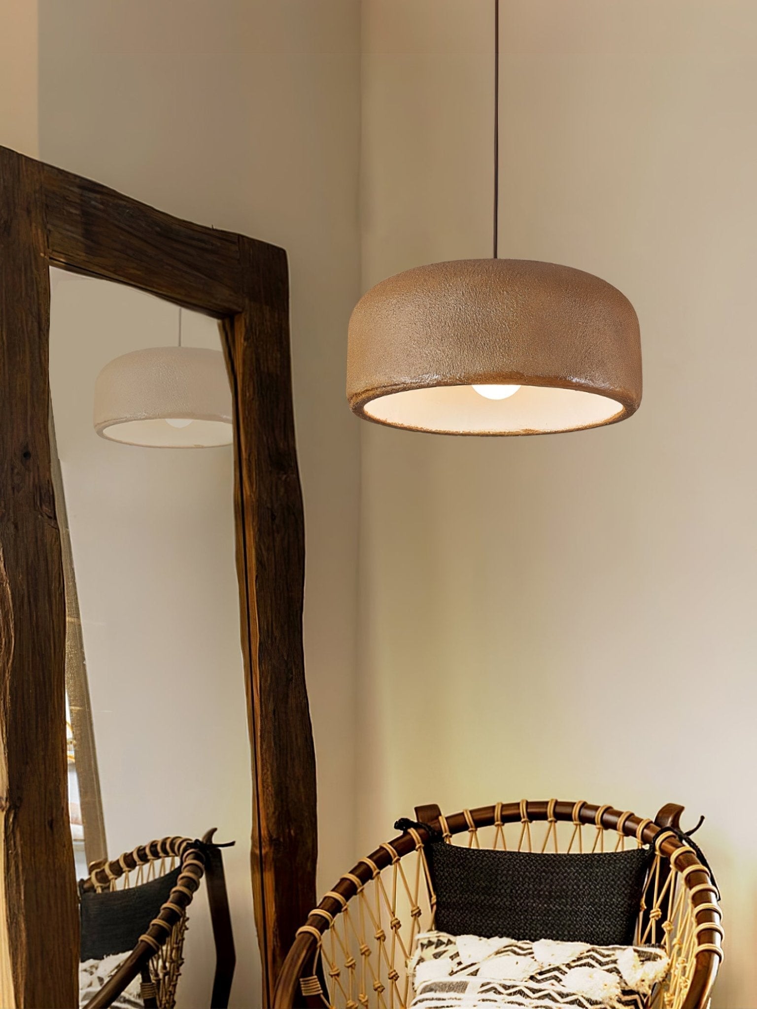 Spherical Cloud Resin Dome Pendant Lamp Architectural Organic Hanging Light for Interiors