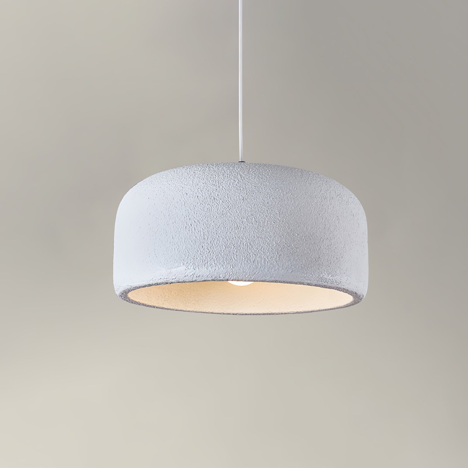 Spherical Cloud Resin Dome Pendant Lamp Architectural Organic Hanging Light for Interiors