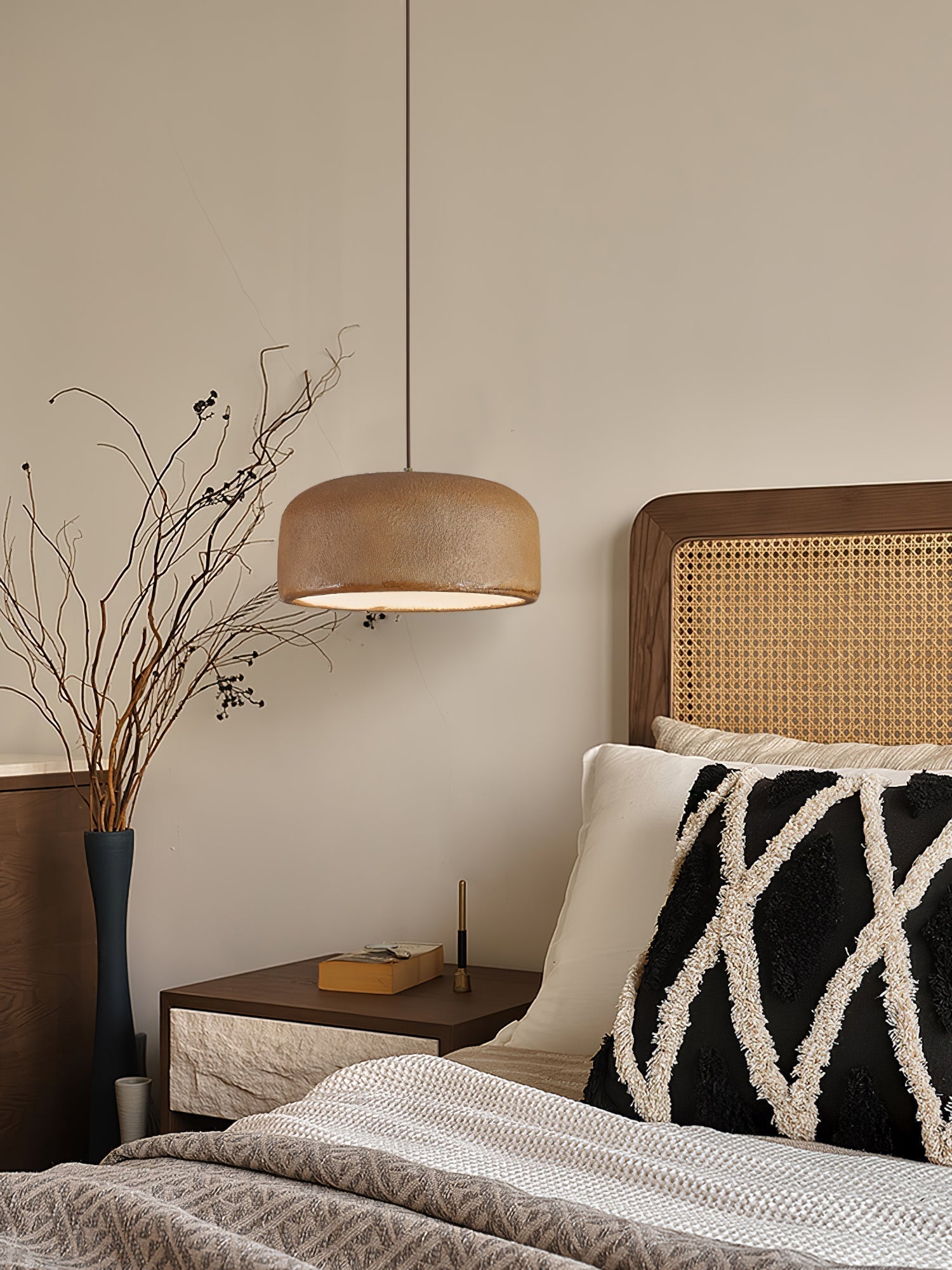 Spherical Cloud Resin Dome Pendant Lamp Architectural Organic Hanging Light for Interiors