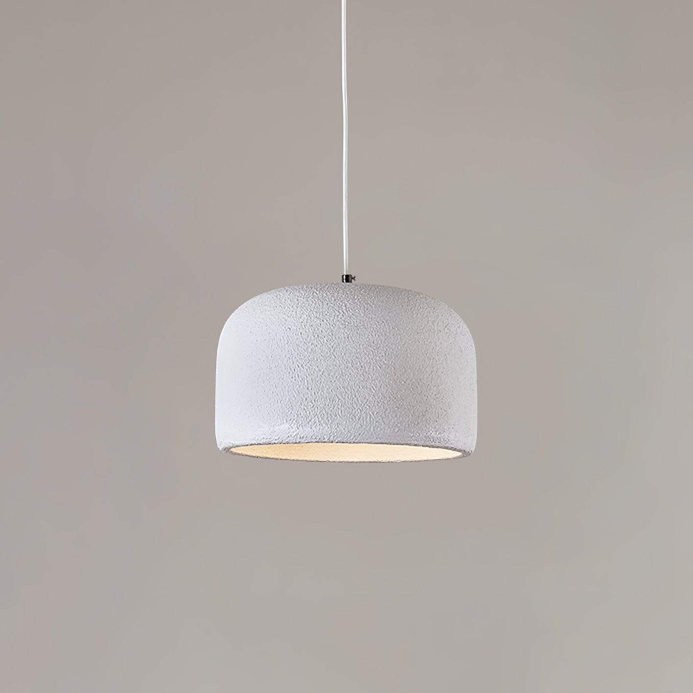Spherical Cloud Resin Dome Pendant Lamp Architectural Organic Hanging Light for Interiors