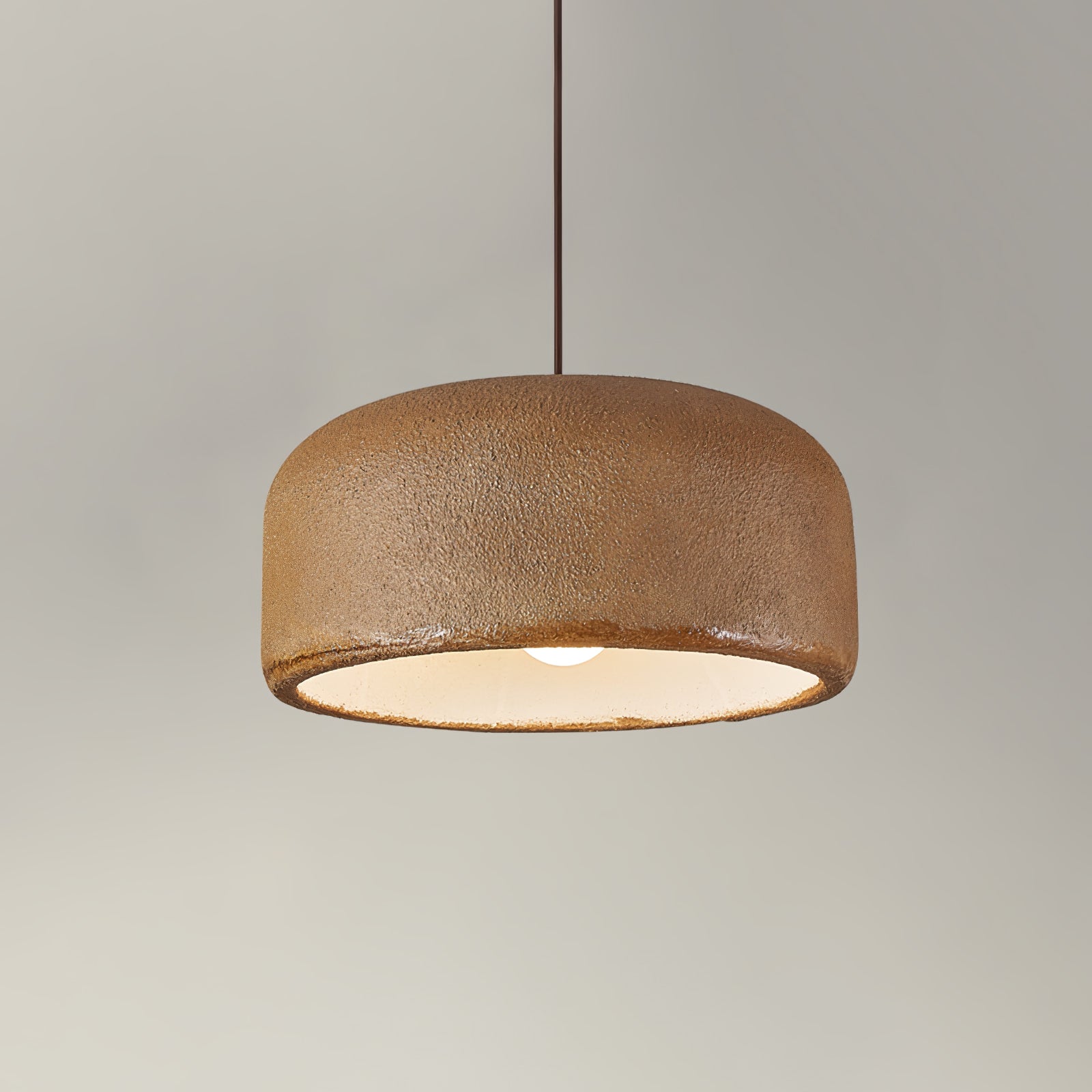 Spherical Cloud Resin Dome Pendant Lamp Architectural Organic Hanging Light for Interiors