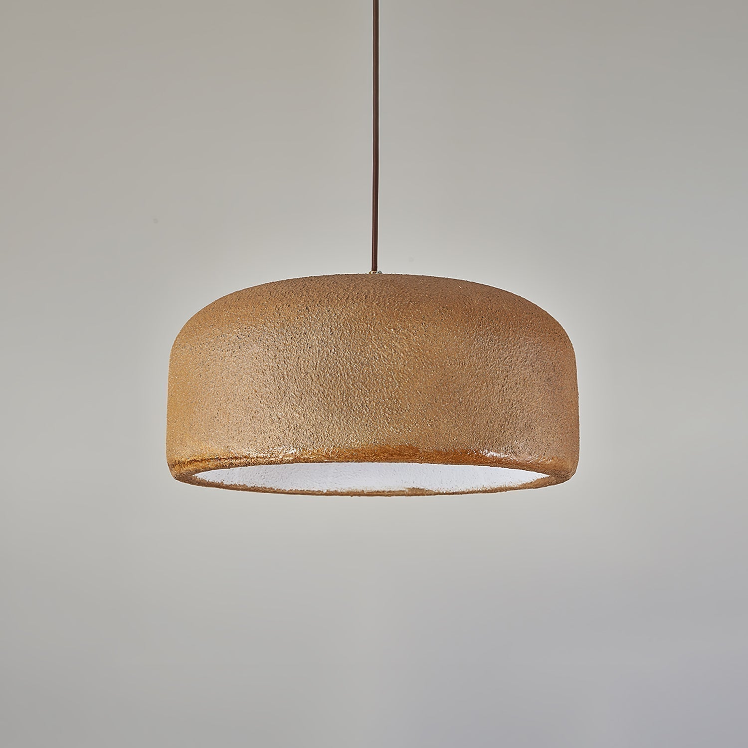 Spherical Cloud Resin Dome Pendant Lamp Architectural Organic Hanging Light for Interiors
