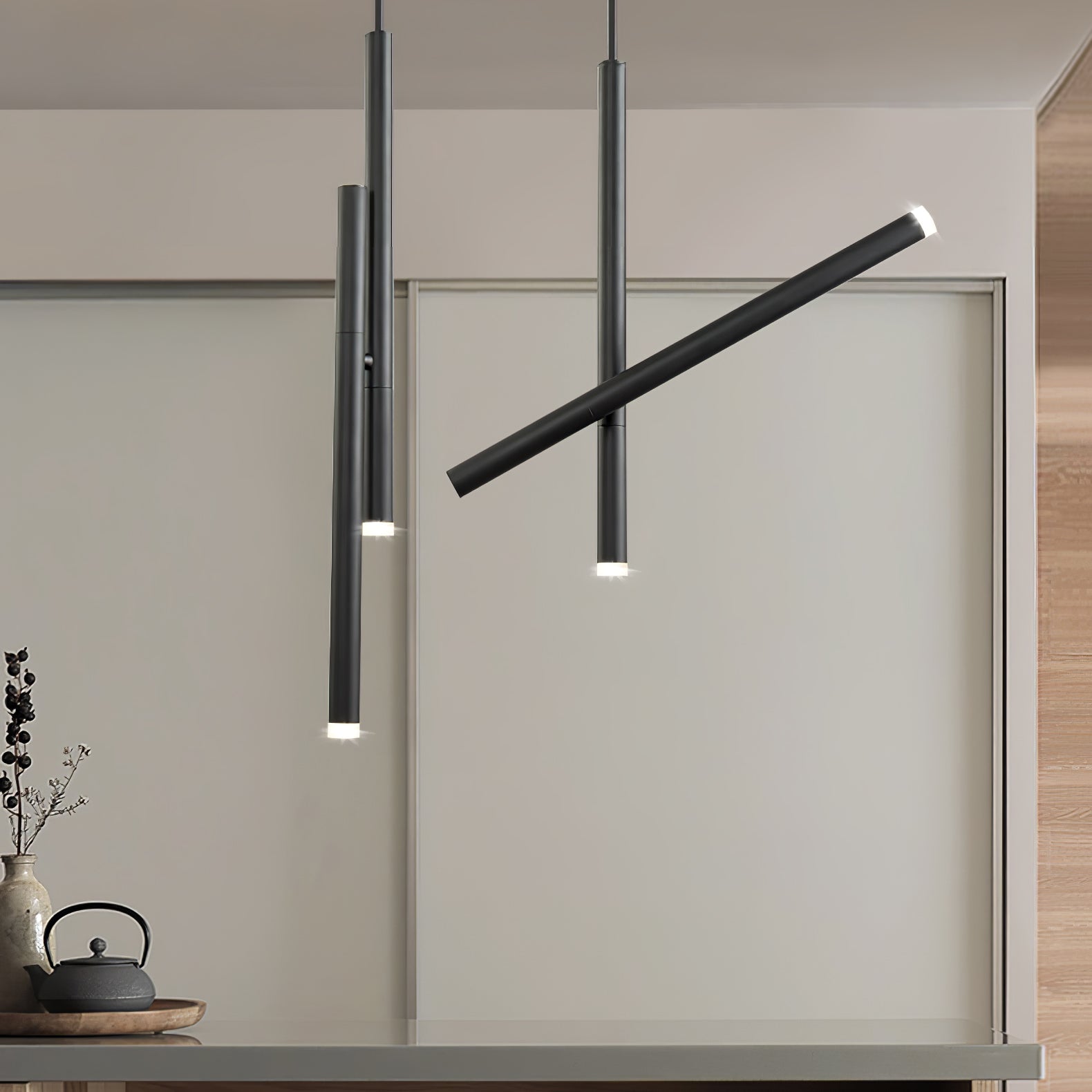 Spinner Linear LED Pendant Light with 360 Degree Rotating Adjustable Mechanism