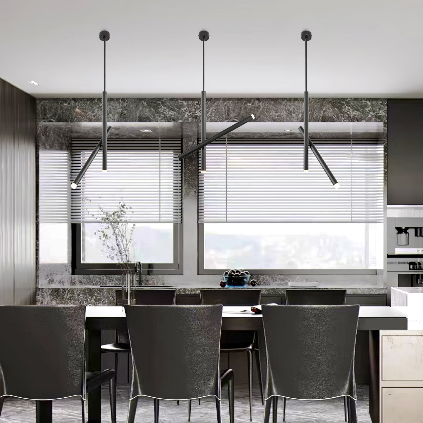 Spinner Linear LED Pendant Light with 360 Degree Rotating Adjustable Mechanism