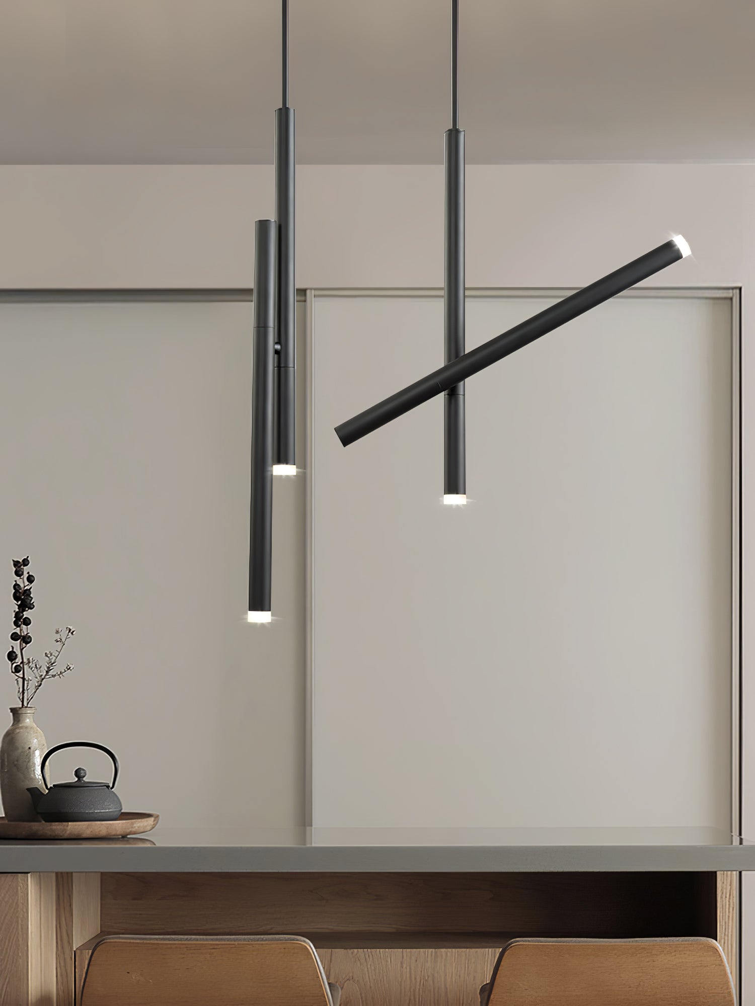 Spinner Linear LED Pendant Light with 360 Degree Rotating Adjustable Mechanism