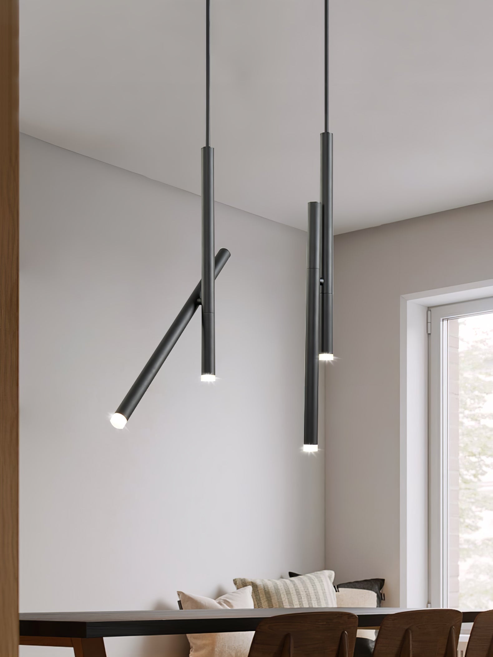 Spinner Linear LED Pendant Light with 360 Degree Rotating Adjustable Mechanism