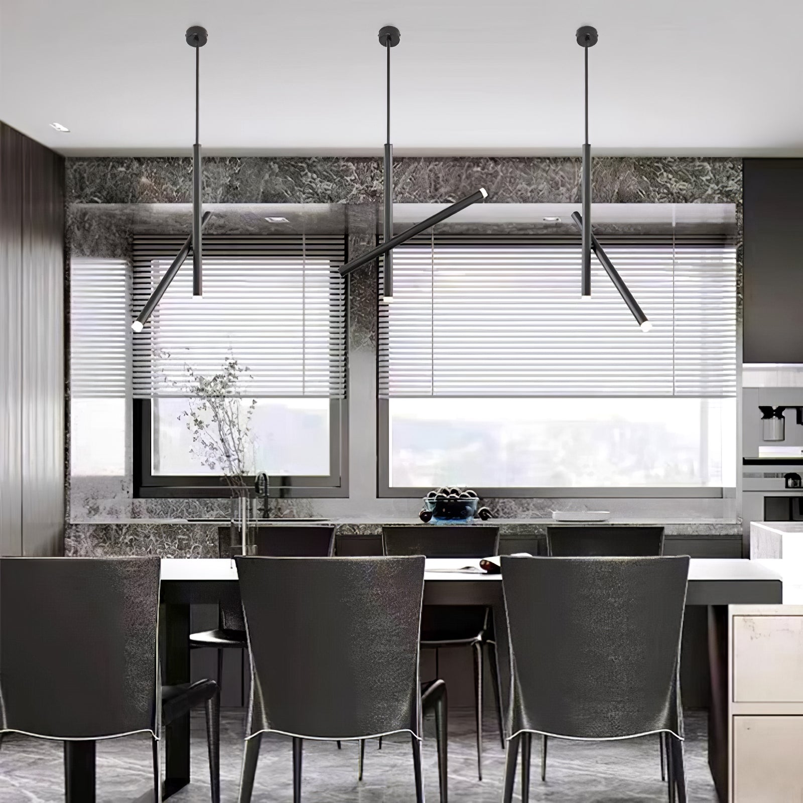 Spinner Linear LED Pendant Light with 360 Degree Rotating Adjustable Mechanism