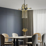 Spliced Glass Tube LED Pendant Light Minimalist Nordic Chandelier for Modern Homes