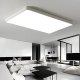 Modern Ultra Thin Square LED Flush Mount Ceiling Lamp for Bedroom and Kids Room