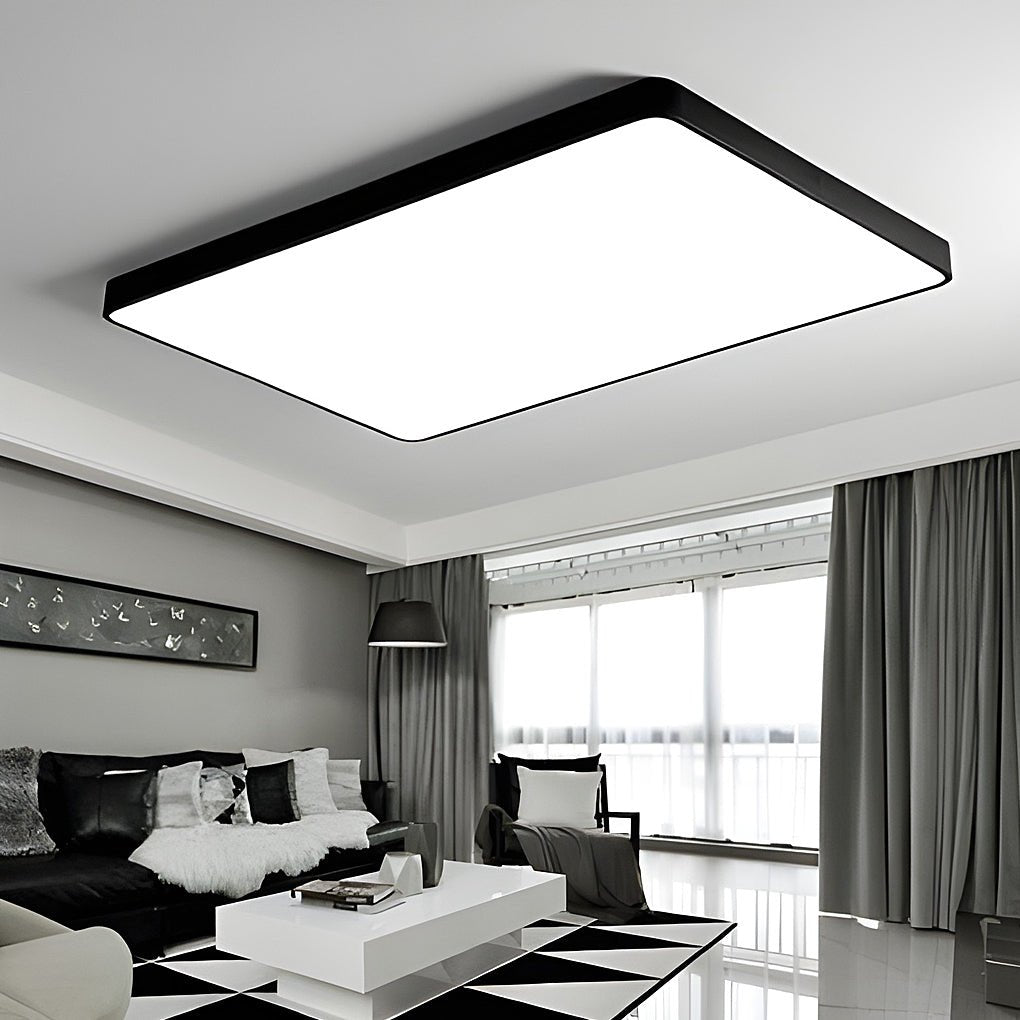 Modern Ultra Thin Square LED Flush Mount Ceiling Lamp for Bedroom and Kids Room