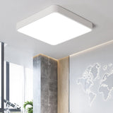 Modern Ultra Thin Square LED Flush Mount Ceiling Lamp for Bedroom and Kids Room