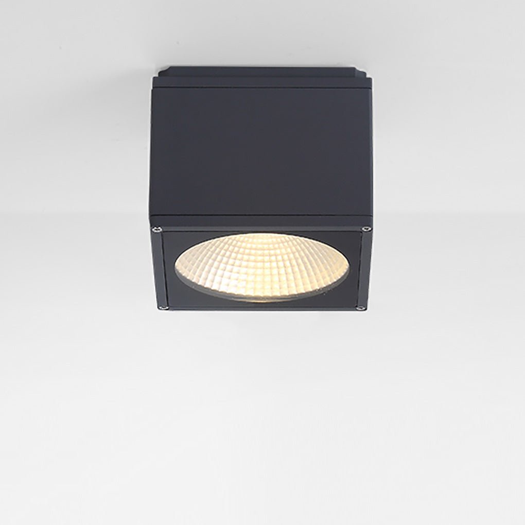 Modern Square LED Waterproof Flush Mount Downlight for Balcony Hallway and Indoor Outdoor Use
