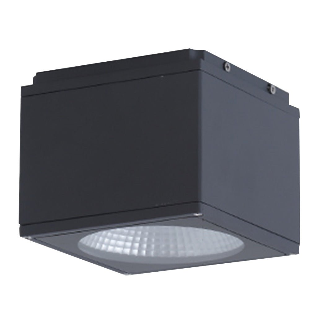 Modern Square LED Waterproof Flush Mount Downlight for Balcony Hallway and Indoor Outdoor Use