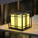 Square Modern Outdoor Pillar Light Waterproof LED Post Cap Lamp with Marble Finish