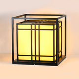 Square Modern Outdoor Pillar Light Waterproof LED Post Cap Lamp with Marble Finish