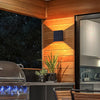 Square Modern Waterproof LED Outdoor Up and Down Wall Sconce Light for Exterior Porch and Garden