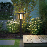 Square Outdoor LED Fence Post Light Solar and Hardwired Landscape Garden Wall Sconce IP54