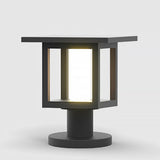 Square Outdoor LED Fence Post Light Solar and Hardwired Landscape Garden Wall Sconce IP54