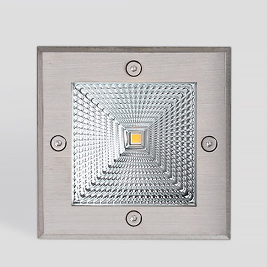 Square Waterproof IP67 LED Recessed Step Lights 4W Outdoor In Wall Stair Deck Path Lighting 90 to 260V