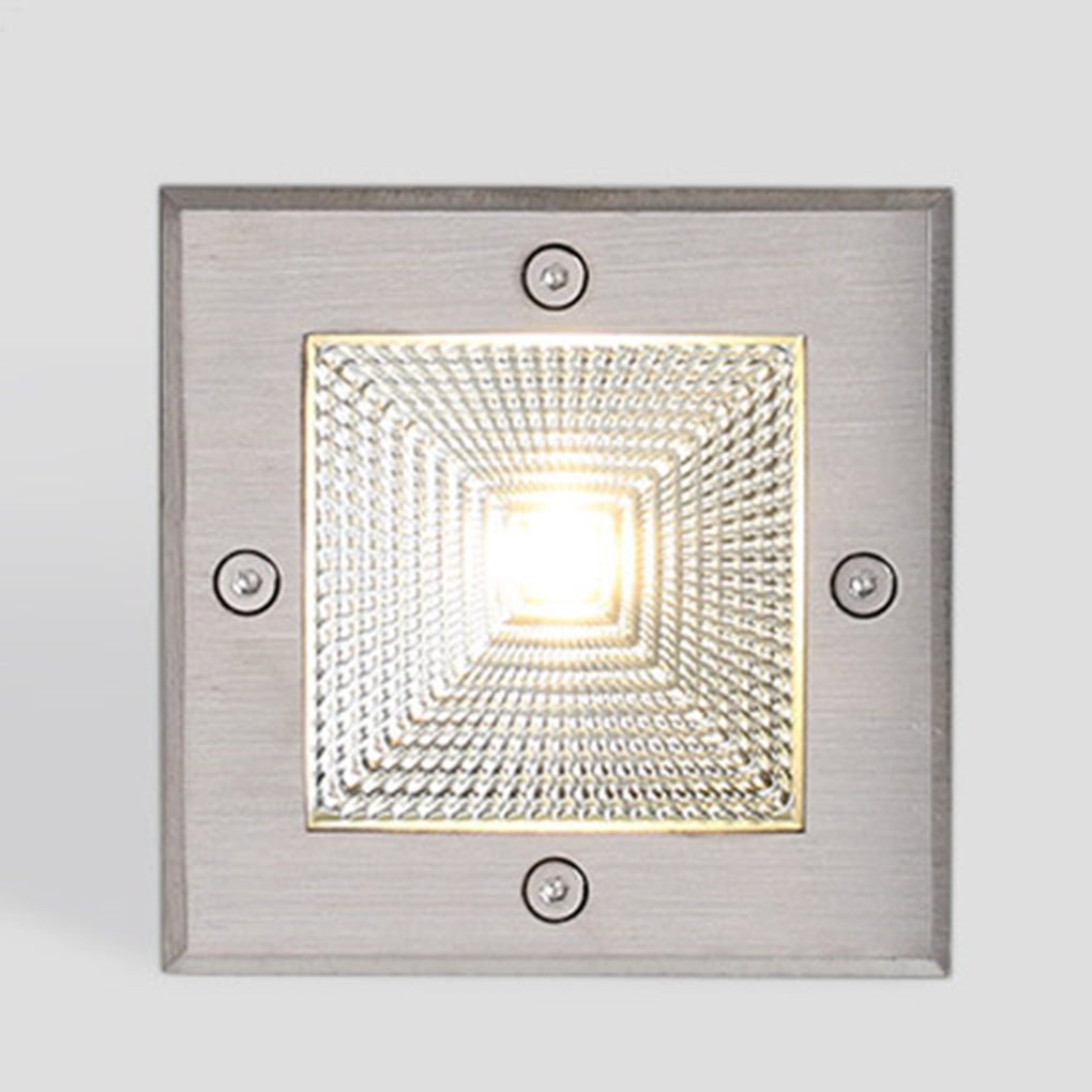 Square Waterproof IP67 LED Recessed Step Lights 4W Outdoor In Wall Stair Deck Path Lighting 90 to 260V