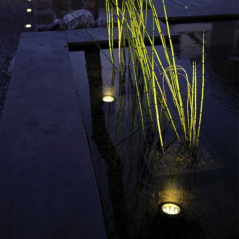 Stainless Steel LED Underwater Swimming Pool Light Waterproof Landscape Recessed Lighting