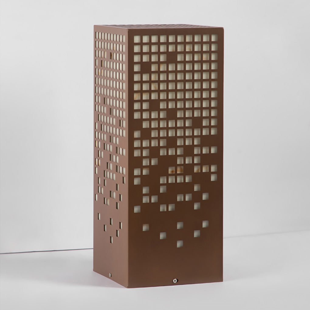 Stainless Steel Outdoor Landscape Bollard Light with Unique Hollow Pattern and IP54 Waterproofing