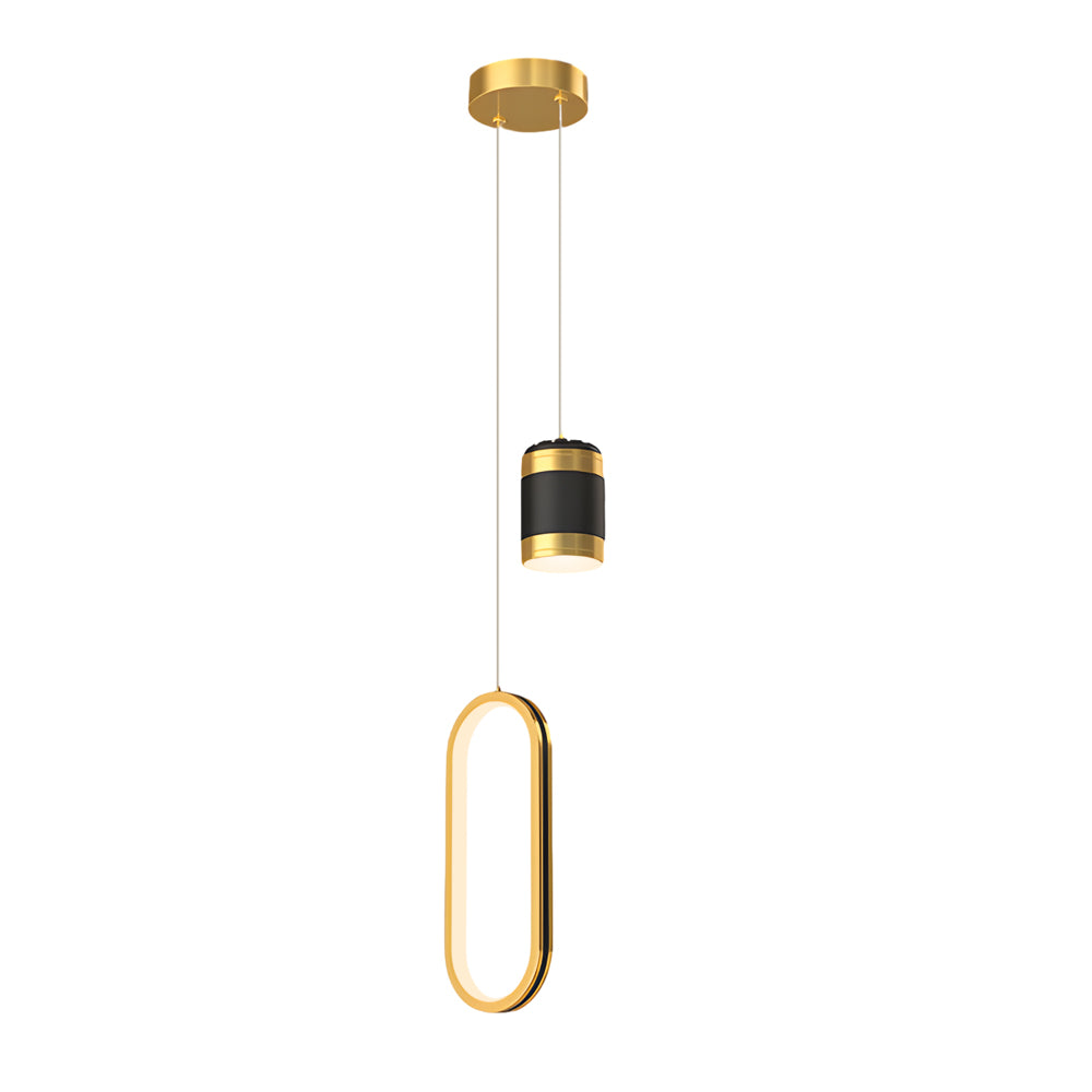Starry Sky Projection Ring LED Pendant Light Modern 3 Step Dimming Chandelier