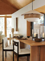 Stevie Woven Pendant Light Natural Hemp Rope Japanese Style Hanging Lamp