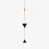 Stralunata Minimalist LED Pendant Light Circular Adjustable Hanging Lamp for Modern Interiors