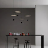 Stralunata Minimalist LED Pendant Light Circular Adjustable Hanging Lamp for Modern Interiors