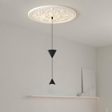 Stralunata Minimalist LED Pendant Light Circular Adjustable Hanging Lamp for Modern Interiors