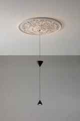 Stralunata Minimalist LED Pendant Light Circular Adjustable Hanging Lamp for Modern Interiors