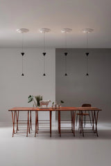 Stralunata Minimalist LED Pendant Light Circular Adjustable Hanging Lamp for Modern Interiors