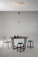 Stralunata Minimalist LED Pendant Light Circular Adjustable Hanging Lamp for Modern Interiors
