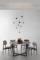 Stralunata Minimalist LED Pendant Light Circular Adjustable Hanging Lamp for Modern Interiors