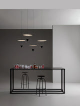 Stralunata Minimalist LED Pendant Light Circular Adjustable Hanging Lamp for Modern Interiors